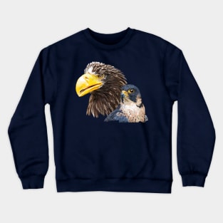 Giant pigargo and peregrine falcon Crewneck Sweatshirt